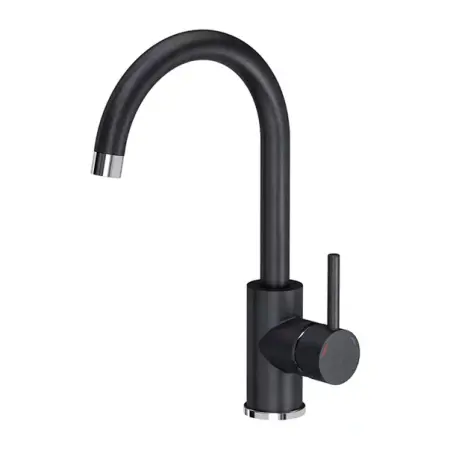 Set chiuveta bucatarie Rea Nils 5 in 1 negru cu o cuva si baterie [9]