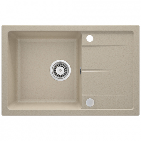 Set chiuveta bucatarie si baterie Deante Leda finisaj bej 67x44cm [1]