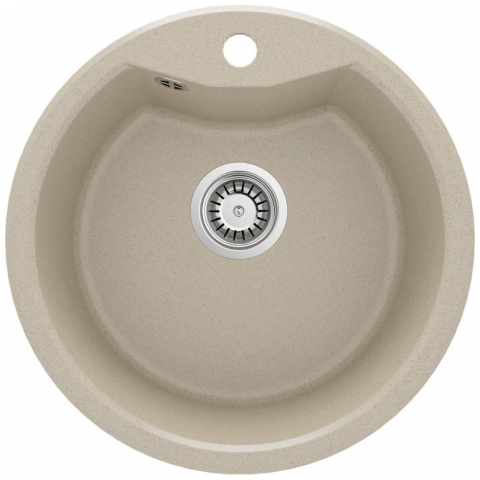 Set chiuveta bucatarie si baterie Deante Solis finisaj bej 48cm [1]