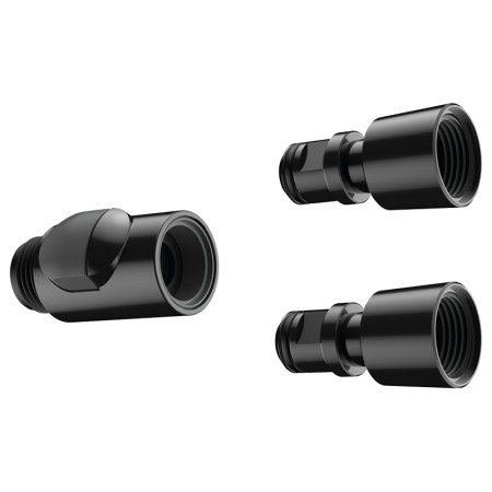 Sisteme de dus - Set cuplare rapida pentru para de dus, Hansgrohe, negru
