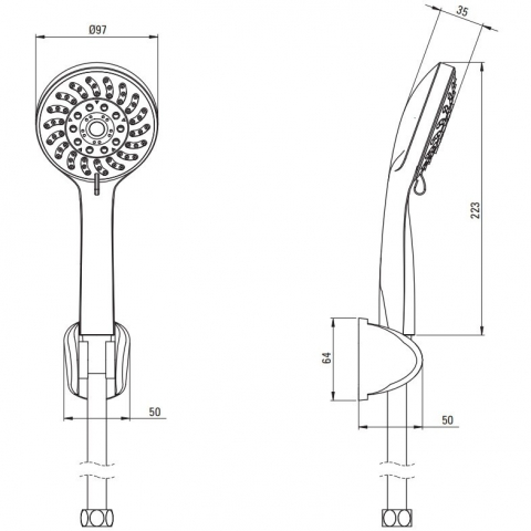 Set de dus Deante Avis gri/crom [2]