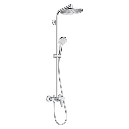 Coloane de dus - Set de dus, Hansgrohe, Crometta S 240 1 jet, cu baterie de dus, crom