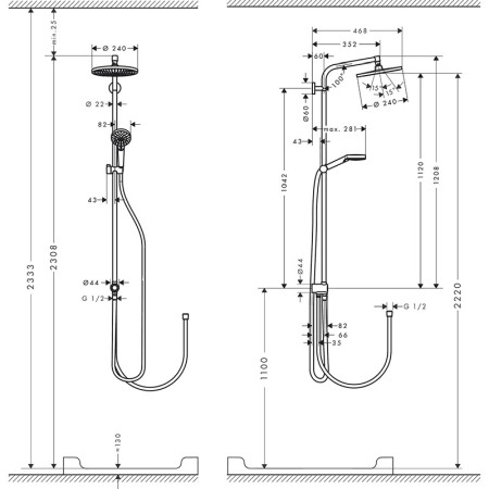 Set de dus, Hansgrohe, Crometta S 240 1 jet Reno, crom [1]