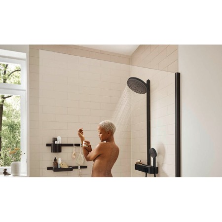 Set de dus, Hansgrohe, Pulsify S, cu palarie de dus 260 2 jeturi, baterie ShowerTablet Select, negru mat [2]