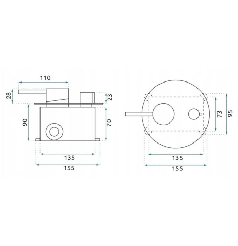 Set de dus incastrat Rea Argon auriu + BOX [5]