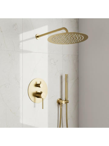 Set de dus incastrat Rea Foss Clif auriu periat + BOX [1]