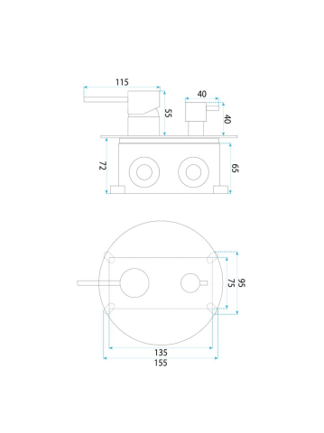Set de dus incastrat Rea Foster auriu periat + BOX [10]