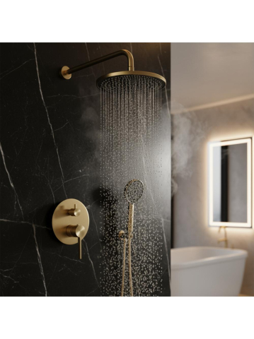 Set de dus incastrat Rea Foster auriu periat + BOX [5]