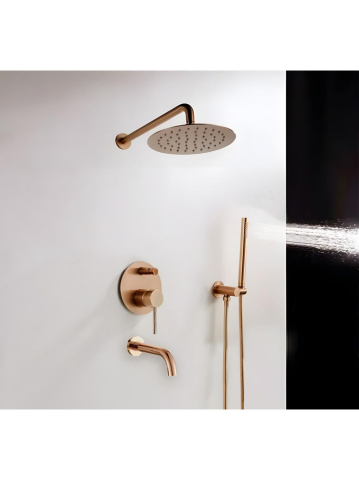 Set de duș incastrat Rea Lungo cupru + BOX [10]