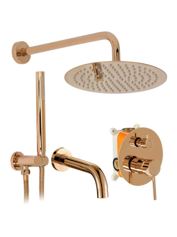 Sisteme de dus - Set de duș incastrat Rea Lungo cupru + BOX