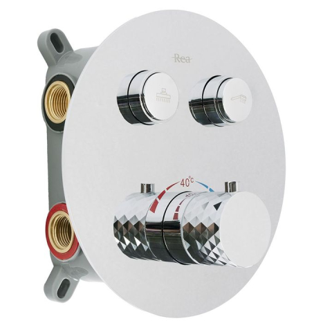 Set de dus incastrat Rea Lungo Diamond crom + BOX [3]