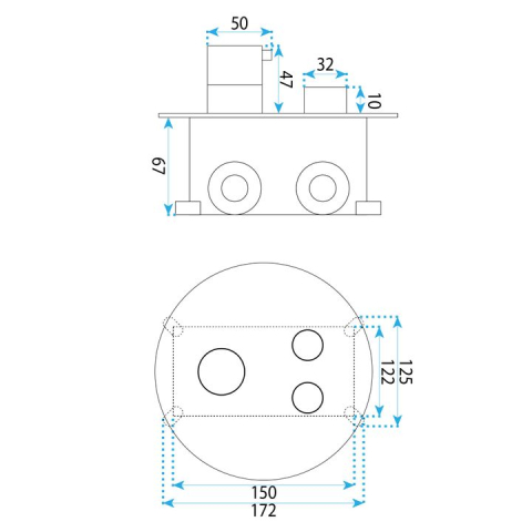 Set de dus incastrat Rea Lungo Diamond crom + BOX [4]