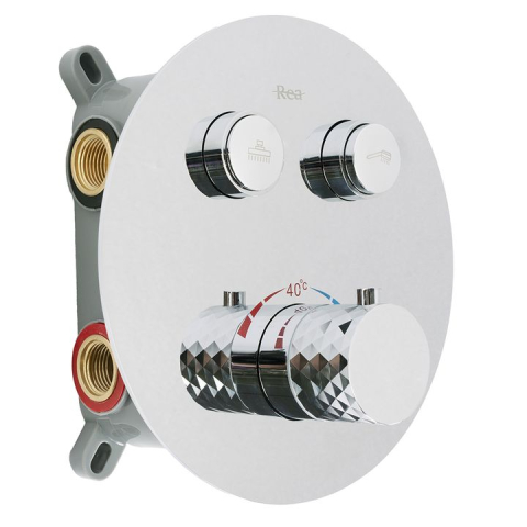 Set de dus incastrat Rea Lungo Diamond crom + BOX [1]