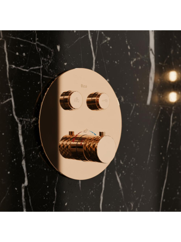 Set de dus incastrat Rea Lungo Diamond cupru + BOX [1]