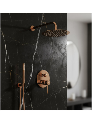 Set de dus incastrat Rea Lungo Diamond cupru + BOX [4]