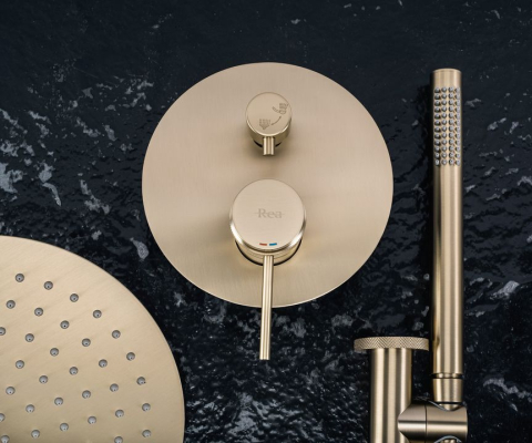 Set de dus incastrat Rea Lungo Grip auriu periat   + BOX [1]