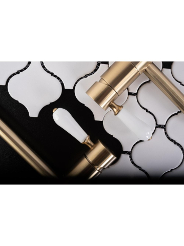 Set de dus incastrat Rea Serra auriu periat + BOX [7]