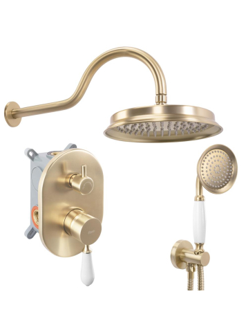 Set de dus incastrat Rea Serra auriu periat + BOX [2]