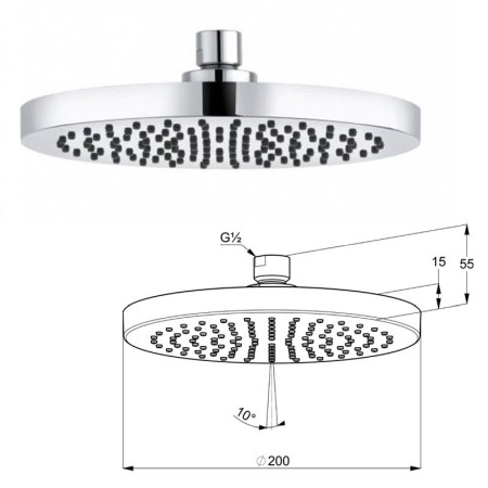 Set de dus, Kludi, Bozz, 7 in 1, crom [4]
