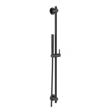 Seturi de dus - Set de dus, Kludi, Nova Fonte, cu pară 1S, bară 90 cm, furtun de duș, negru mat