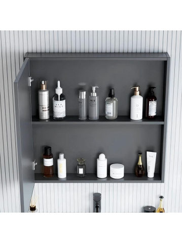 Set de mobilier de baie cu blat Marti 60cm gri [5]