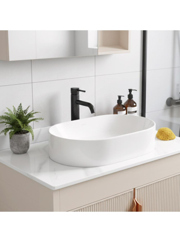 Set de mobilier de baie cu blat Modo 60cm Bej [3]