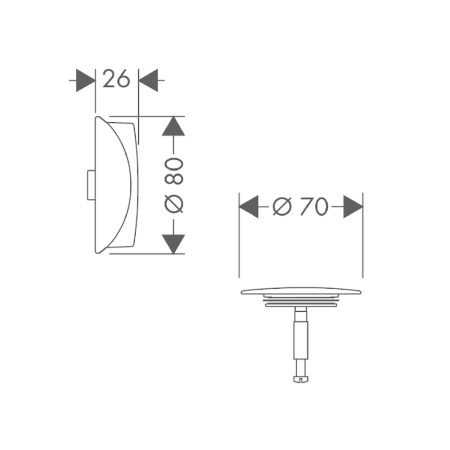 Set de ornamente, Hansgrohe, pentru instalatiile de cada Flexaplus, bronz periat [1]