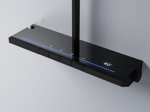 Set dus cu termostat REA Pedro negru [4]