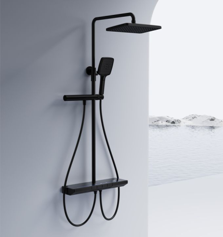 Set dus cu termostat REA Pedro negru [2]