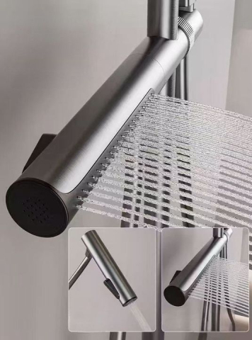 Set dus cu termostat REA Pedro negru [3]