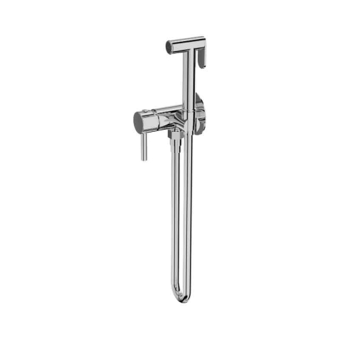 Baterii bideu si dus igienic - Set duș igienic LaVita, Verdi, furtun 120 cm, corp încastrat, crom