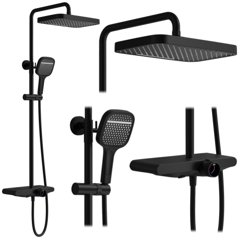 Sisteme de dus - Set dus REA Bari negru