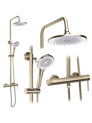 Coloane de dus - Set dus Rea Foss Clif auriu periat