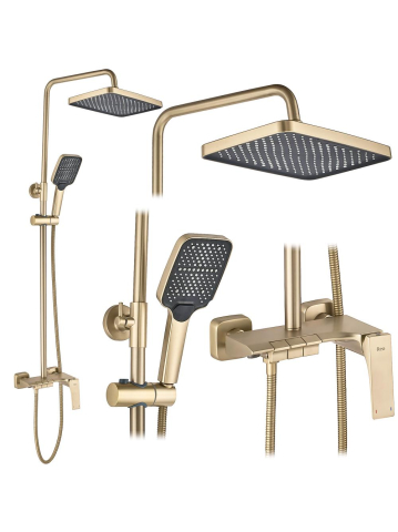 Coloane de dus - Set dus REA JOE auriu periat