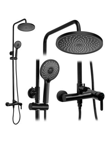 Coloane de dus - Set dus Rea Ontario negru