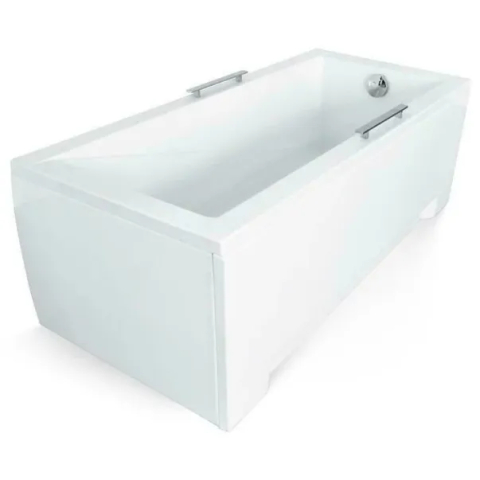  Masti, sifoane si suporturi cazi baie - Set masca frontala si laterala pentru cada Besco Modern/Shea 130 cm