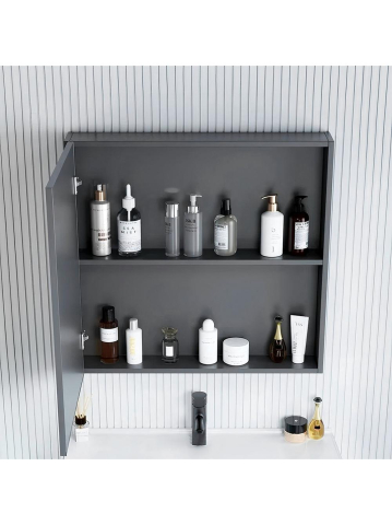 Set mobilier de baie cu lavoar Denver 60cm Grey [5]