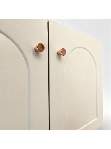 Set mobilier de baie cu lavoar Denver 80cm Crem [3]