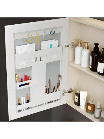 Set mobilier de baie cu lavoar Denver 80cm Crem [4]