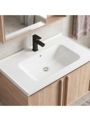 Set mobilier de baie cu lavoar Gama T25023 BXM 80CM bej [5]
