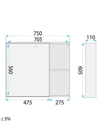 Set mobilier de baie cu lavoar Gama T25023 BXM 80CM bej [8]