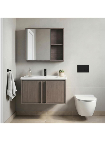 Mobilier Baie - Set mobilier de baie cu lavoar Gama T25023 KJM 70CM maro