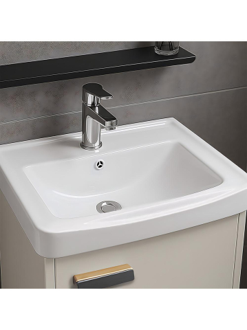 Set mobilier de baie cu lavoar Molly 40cm Bej [5]