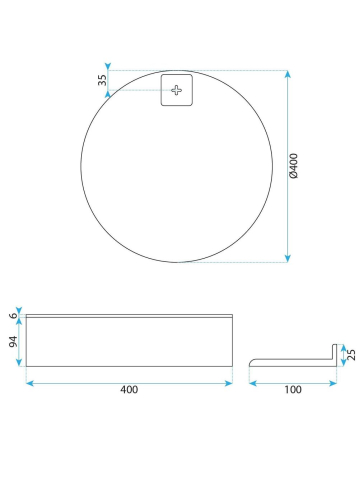 Set mobilier de baie cu lavoar Molly 40cm Bej [7]