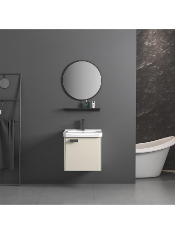 Mobilier Baie - Set mobilier de baie cu lavoar Molly 40cm Bej