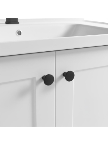 Set mobilier de baie cu lavoar Monti 60cm alb [3]