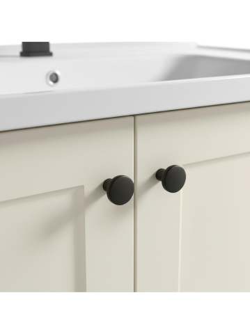 Set mobilier de baie cu lavoar Monti 60cm Crem [3]