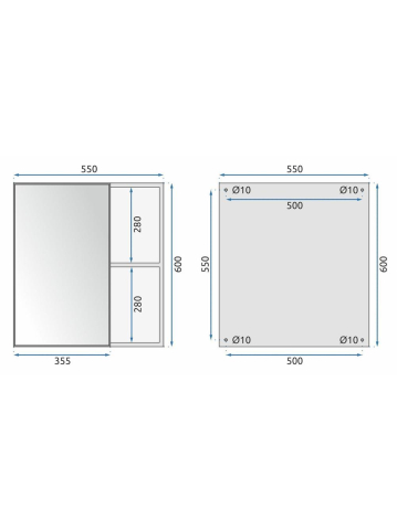 Set mobilier de baie cu lavoar Paris 60cm Bej [7]