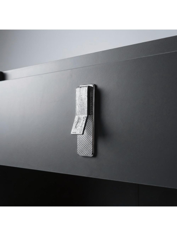 Set mobilier de baie cu lavoar Toledo 80cm Grey [5]