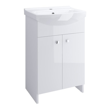 Seturi de mobilier si lavoar - Set mobilier si lavoar Cersanit, Sati, 60,5 x 41,5 cm, alb